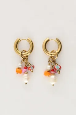 Art Boucles D'oreilles Avec Différentes Perles