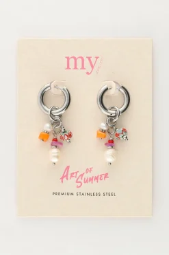 Art Boucles D'oreilles Avec Différentes Perles