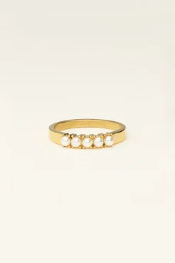 Bague à 5 Perles