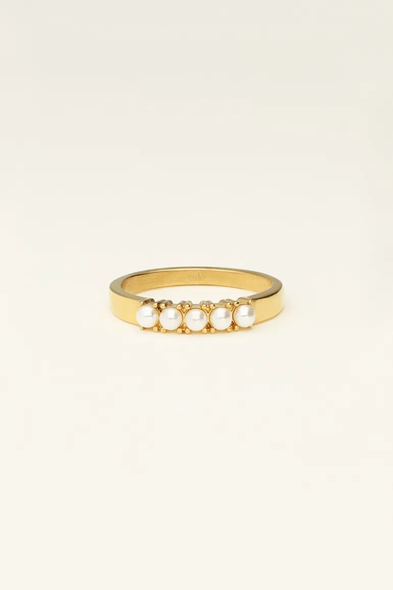 Bague à 5 Perles