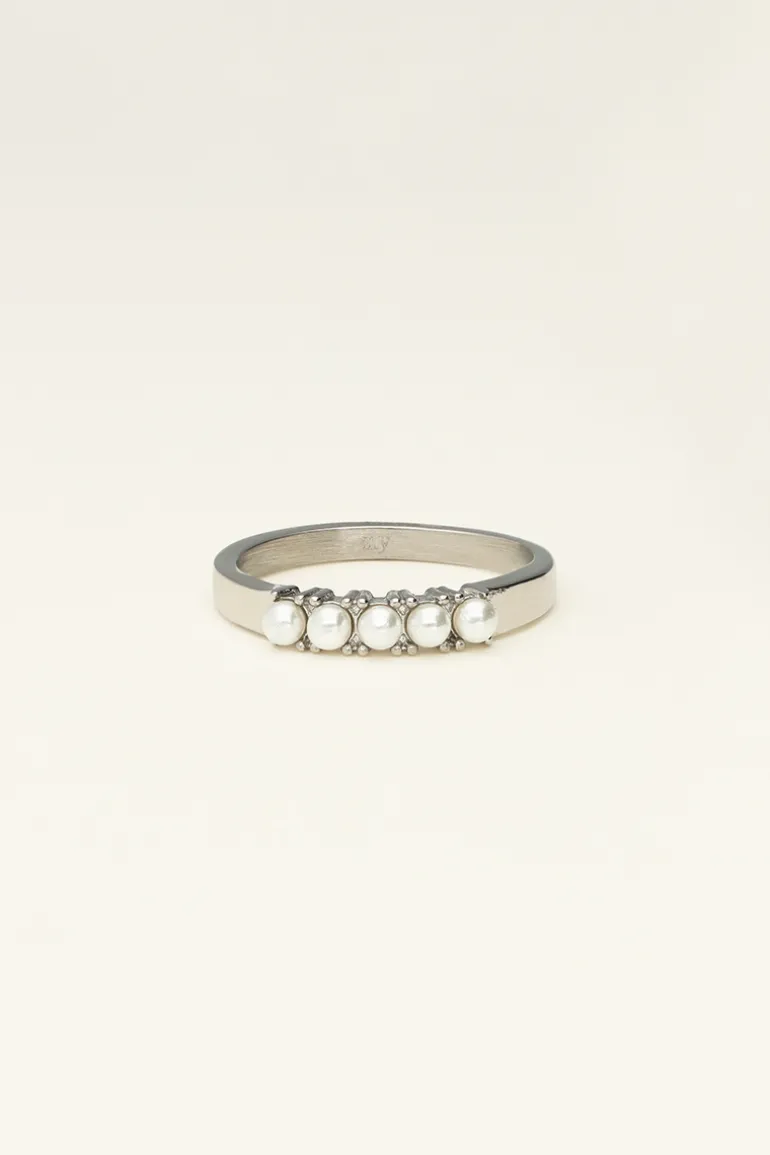 Bague à 5 Perles