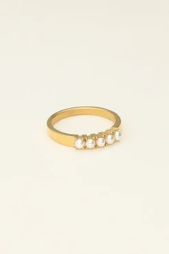 Bague à 5 Perles