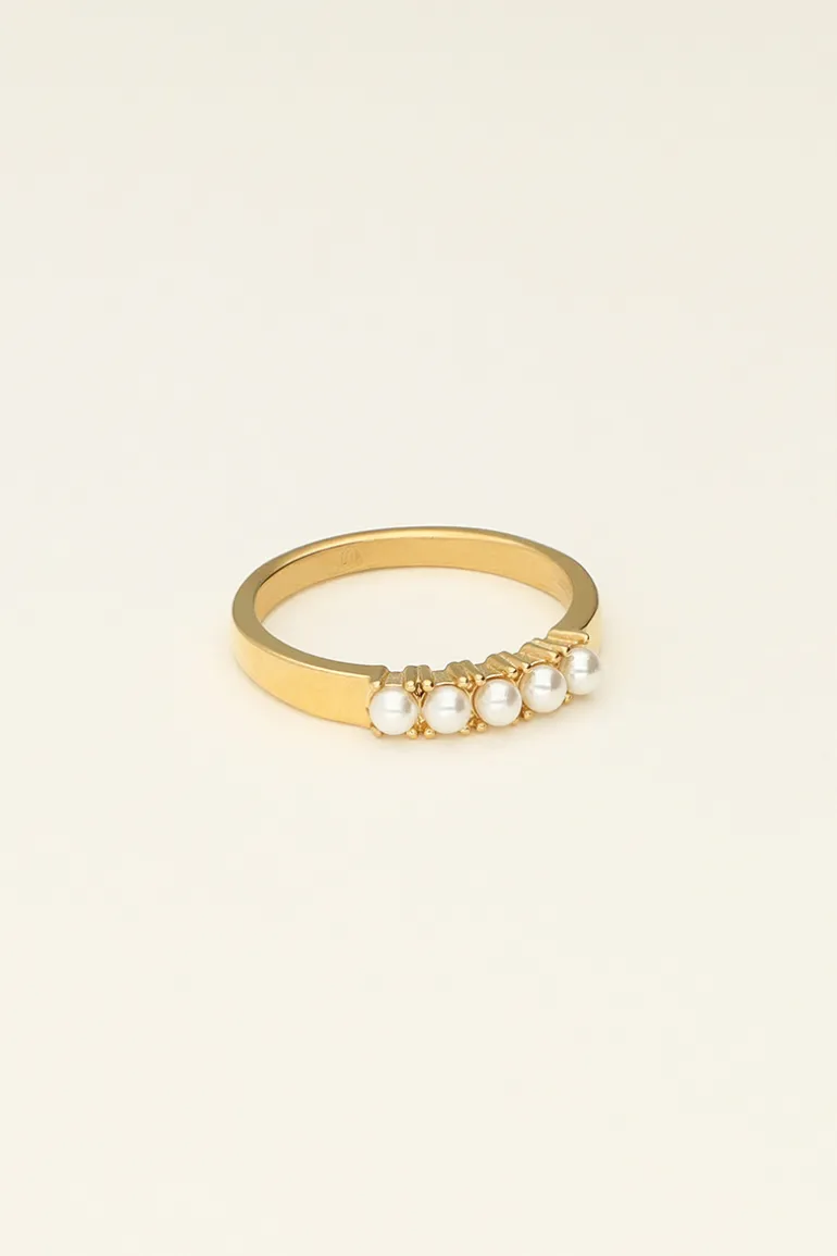 Bague à 5 Perles