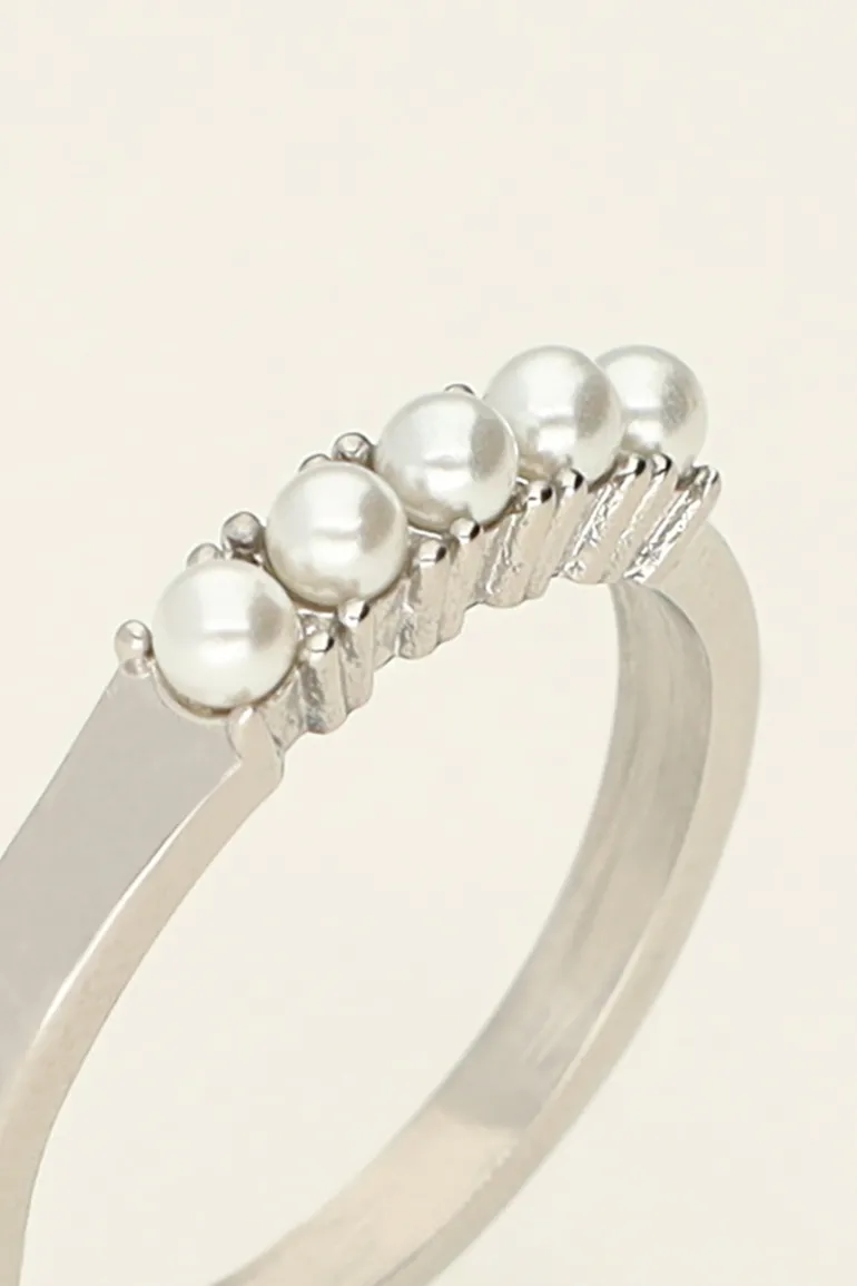 Bague à 5 Perles