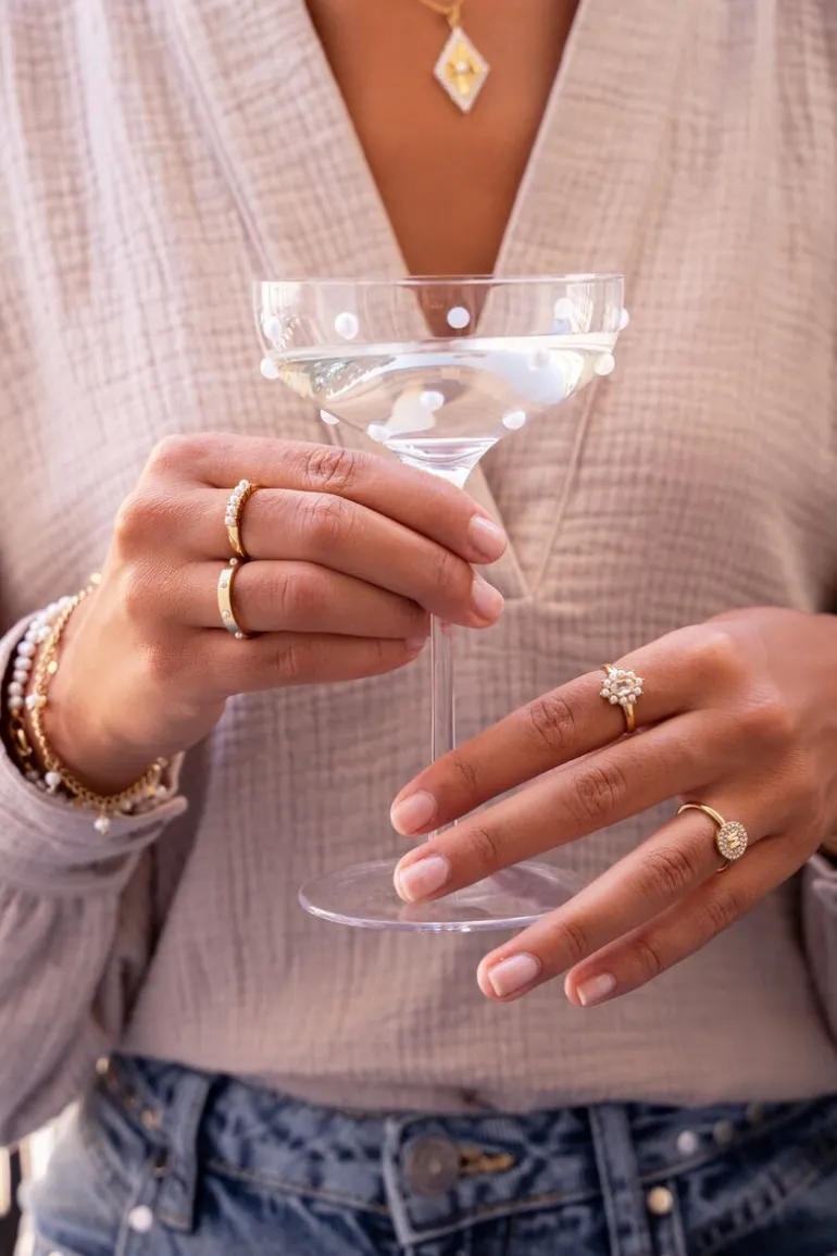 Bague à 5 Perles