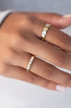 Bague à 5 Perles