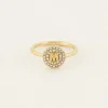 Bague à Initiale Avec Strass