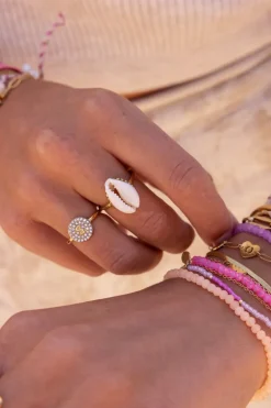 Bague à Initiale Avec Strass