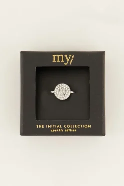 Bague à Initiale Avec Strass
