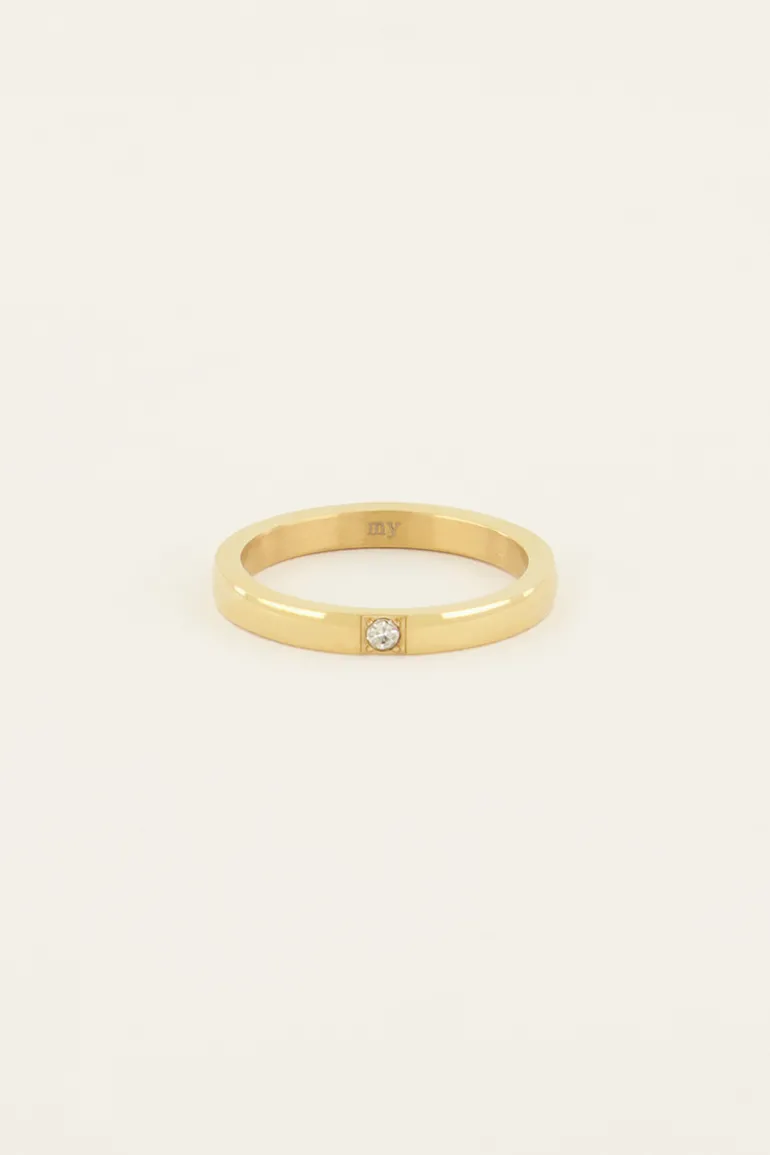 Bague à Pierre Transparente