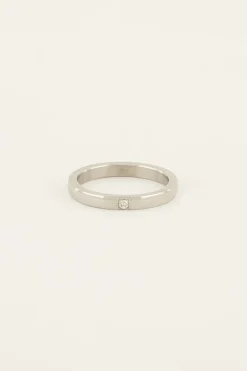 Bague à Pierre Transparente