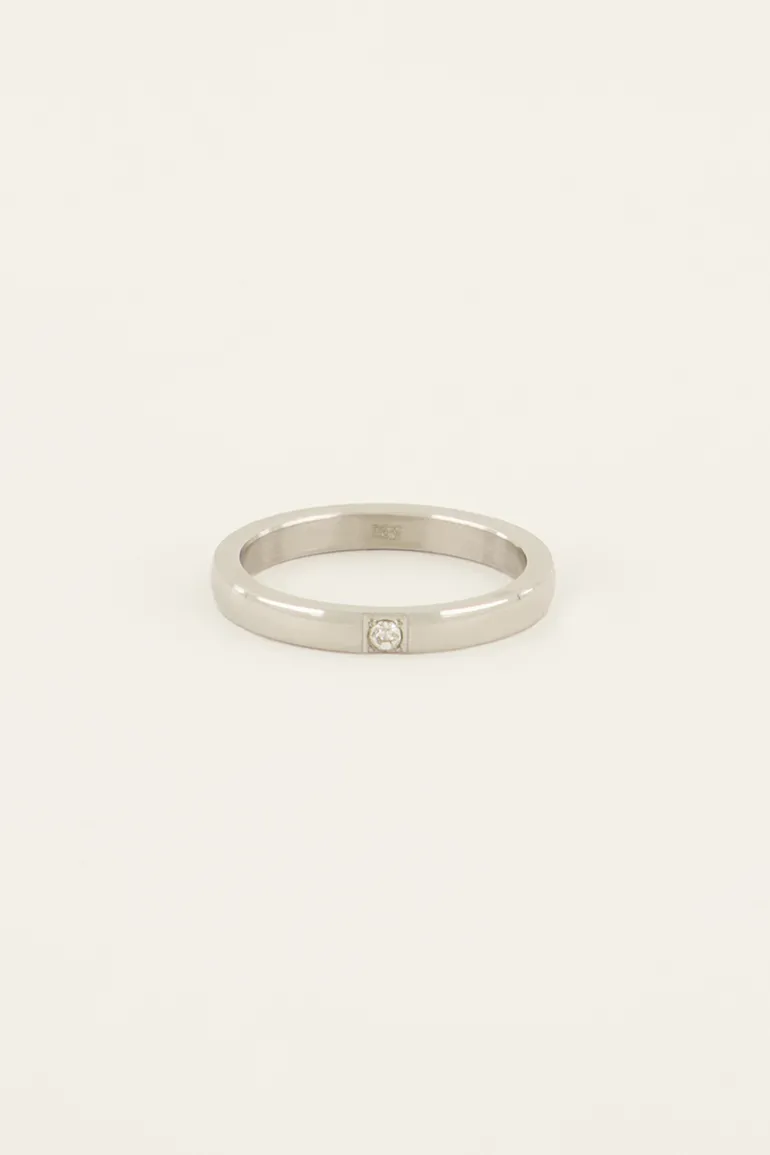 Bague à Pierre Transparente