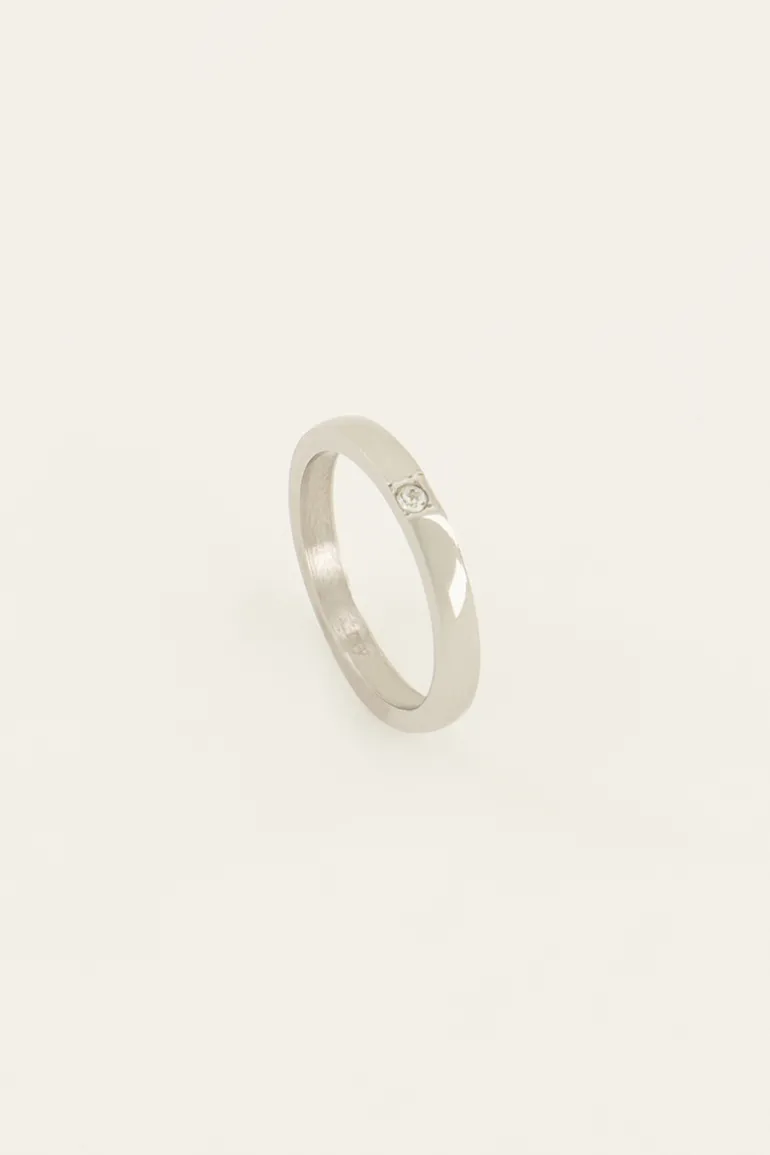 Bague à Pierre Transparente