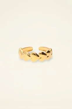 Bague Ajustable à Coeurs