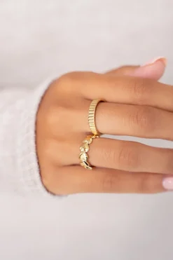 Bague Ajustable à Coeurs