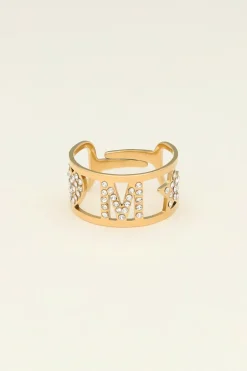 Bague Ajustable à Initiale