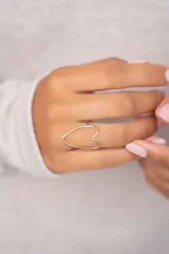 Bague Ajustable Coeur