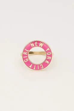 Bague Avec Couleur "New York"