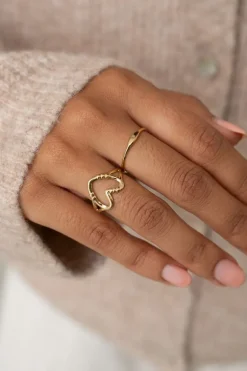 Bague Avec Cœur Ouvert