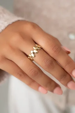 Bague Avec Détails Ovales