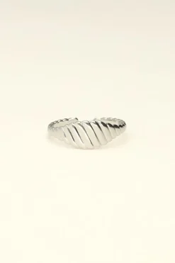 Bague Avec Effet Côtelé