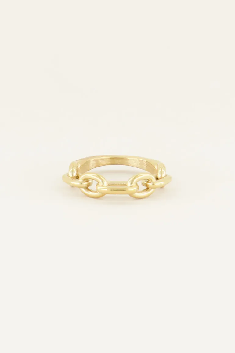 Bague Avec Maillons Ovales