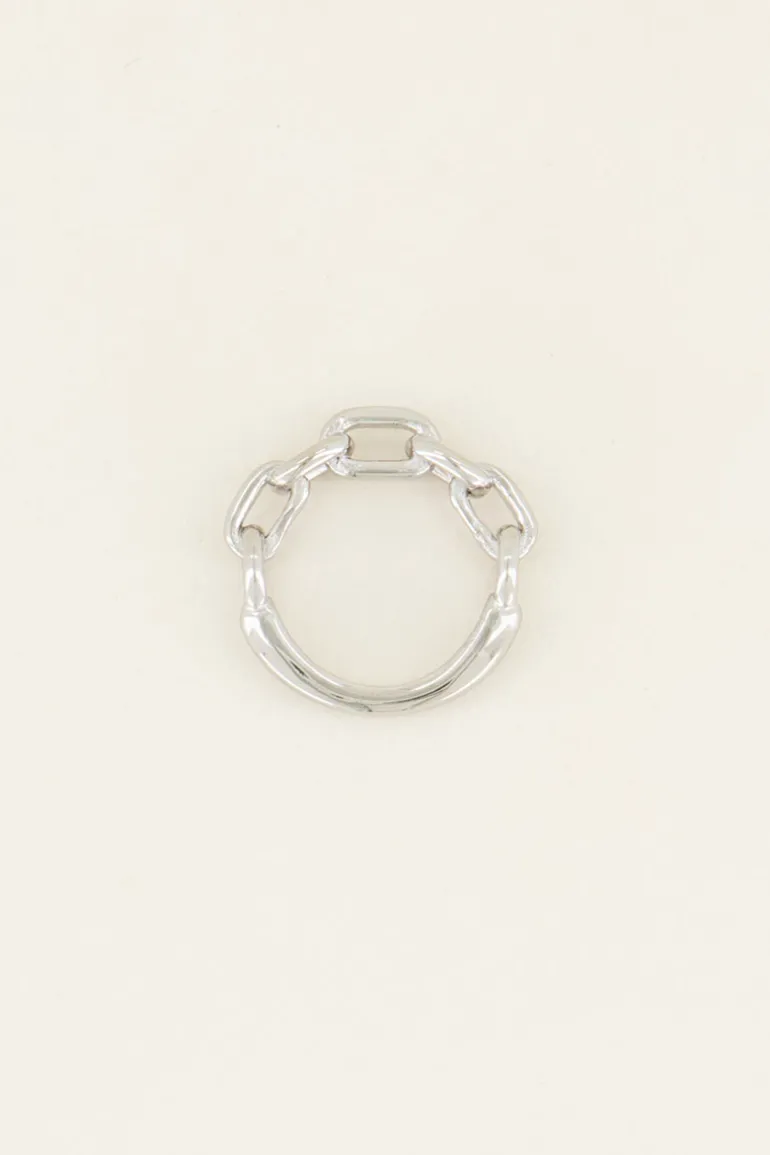 Bague Avec Maillons Ovales