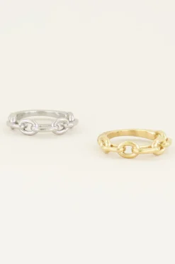 Bague Avec Maillons Ovales