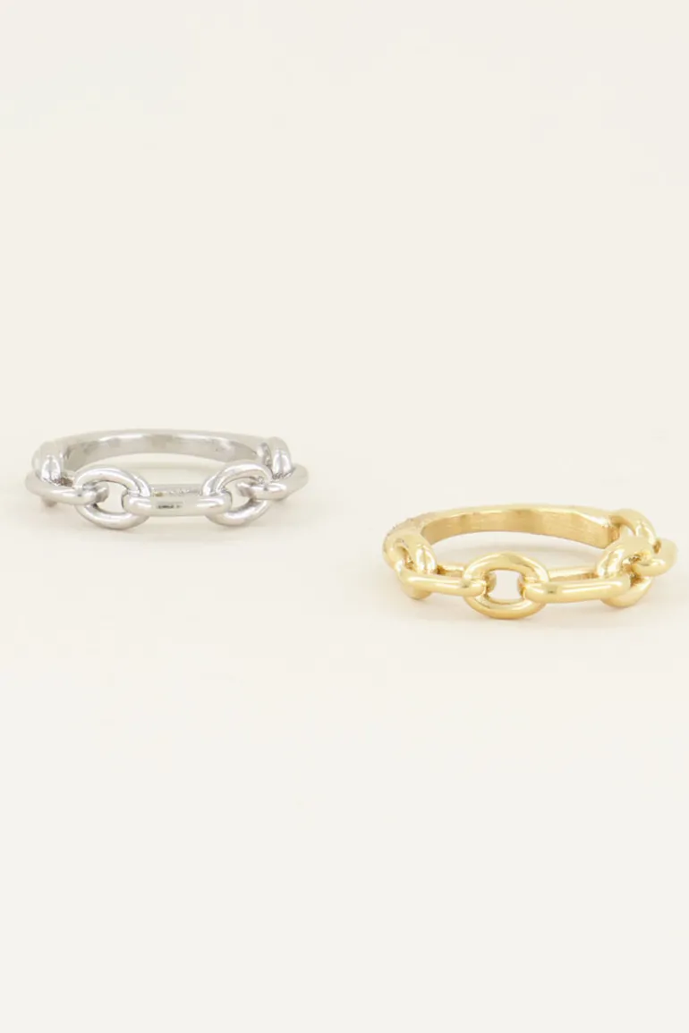 Bague Avec Maillons Ovales