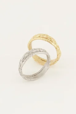 Bague Avec Motif Torsadé