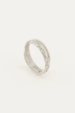Bague Avec Motif Torsadé