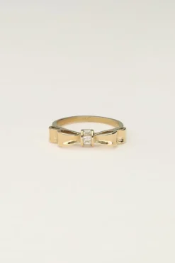 Bague Avec Nœud Et Pierre Transparente