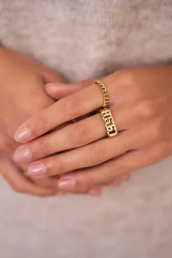 Bague Avec Petits Maillons