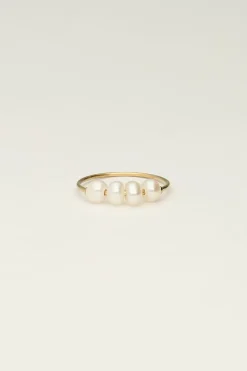 Bague Avec Quatre Perles