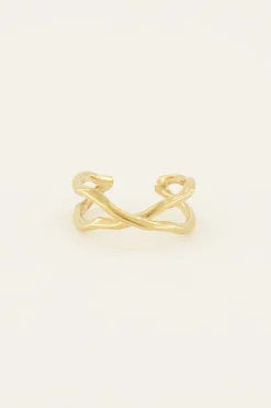 Bague Avec Structure Superposé