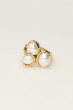 Bague Avec Trois Perles
