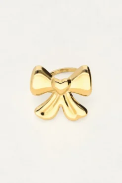 Bague Avec Un Grand Nœud Et Un Cœur