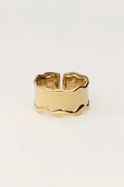 Bague Avec Vague Et Texture