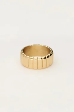 Bague Bold Avec Stries