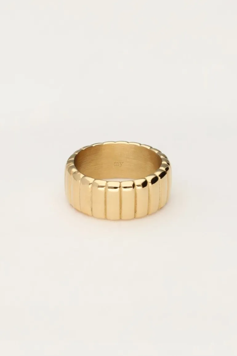 Bague Bold Avec Stries