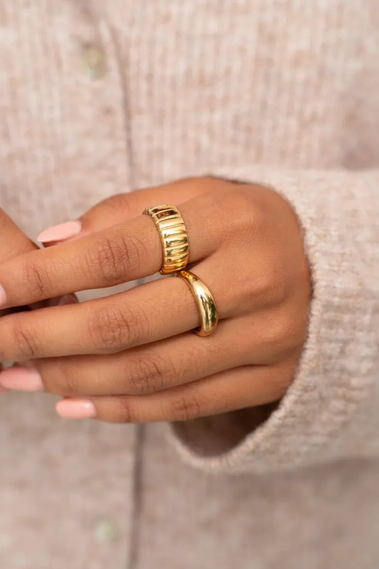 Bague Bold Avec Stries