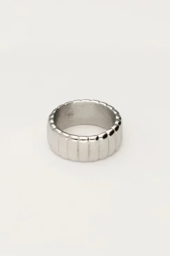 Bague Bold Avec Stries