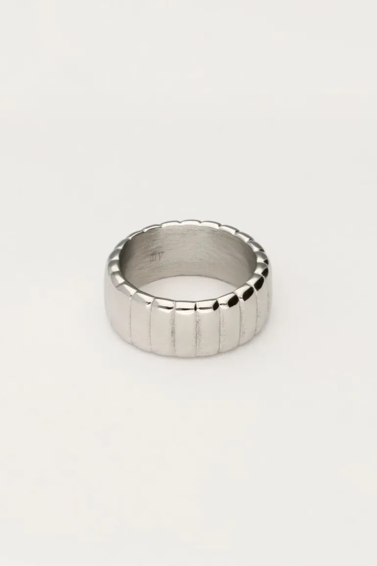 Bague Bold Avec Stries