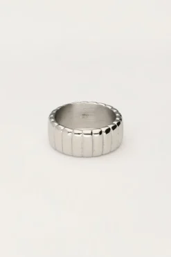 Bague Bold Avec Stries