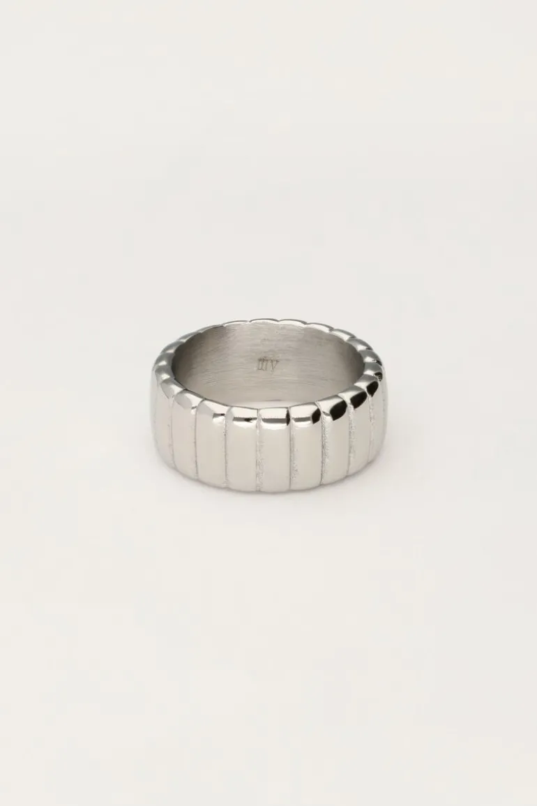 Bague Bold Avec Stries