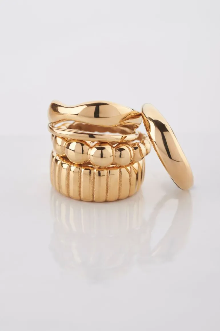 Bague Bold Avec Stries