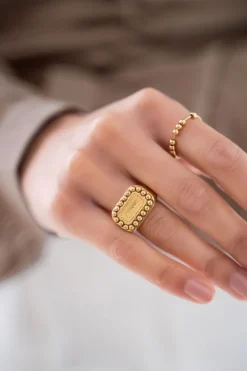 Bague Bold Spirit Avec Charm « Amour »