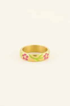 Bague Casa Fiore Avec Fleurs Roses