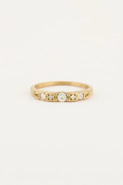 Bague Classique Vintage Avec Cristal