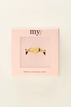 Bague Coeur à Initiale